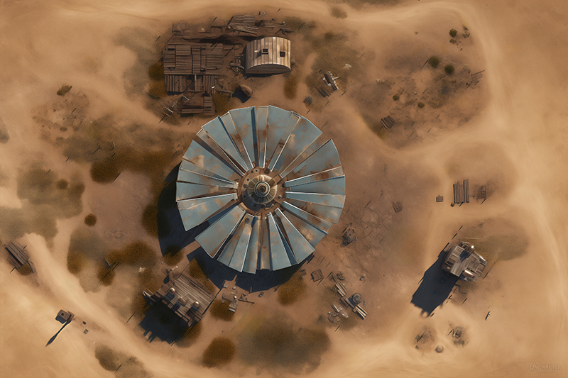 Dusty Turbine Town