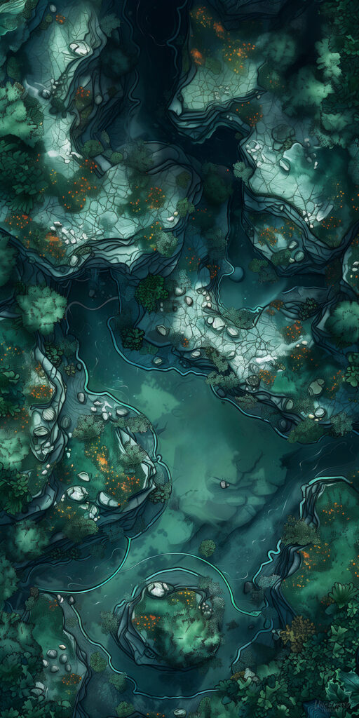 Glowing Groves by Moonlit Streams