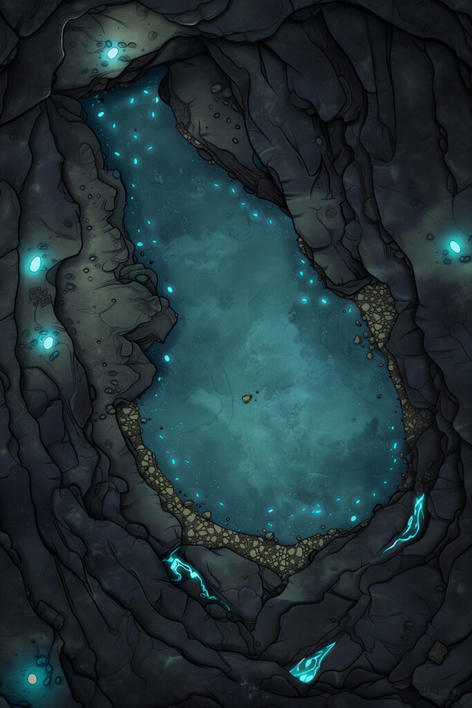 Hidden Glowing Lake