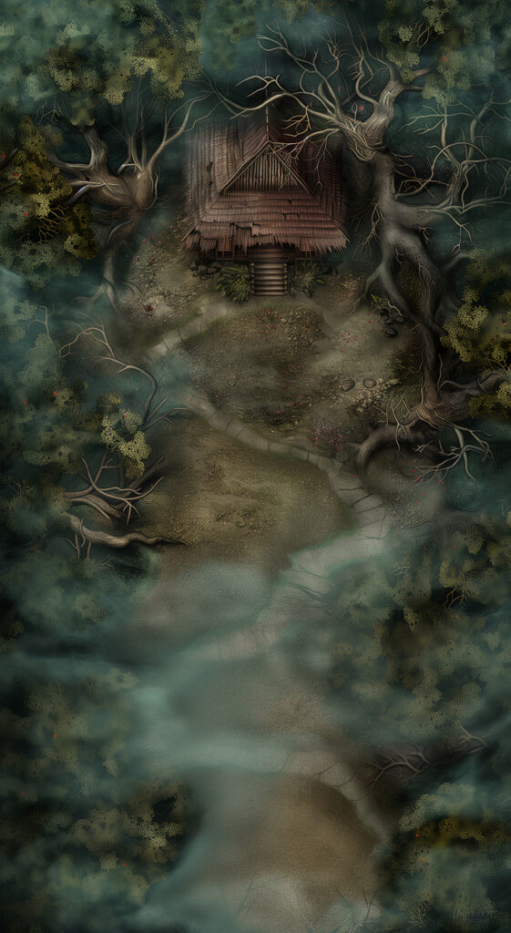 Hut in the Dark Forest