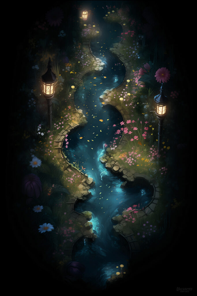 Moonlit Waters of the Winding Path