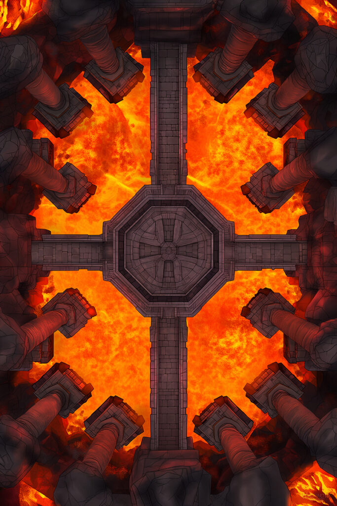 Pillars in the Inferno