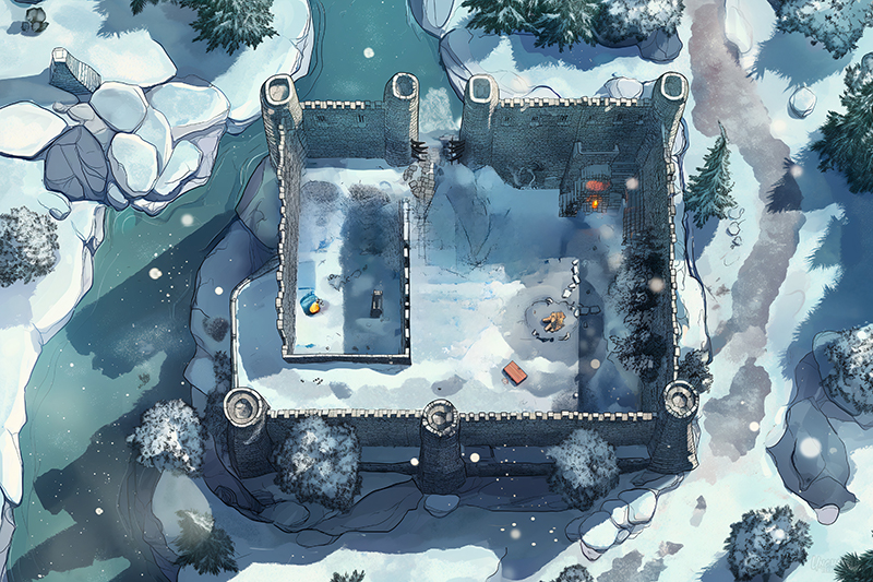 Snowbound Castle Keep