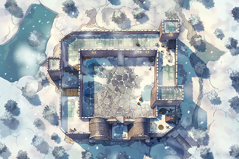 Snowbound Castle Retreat