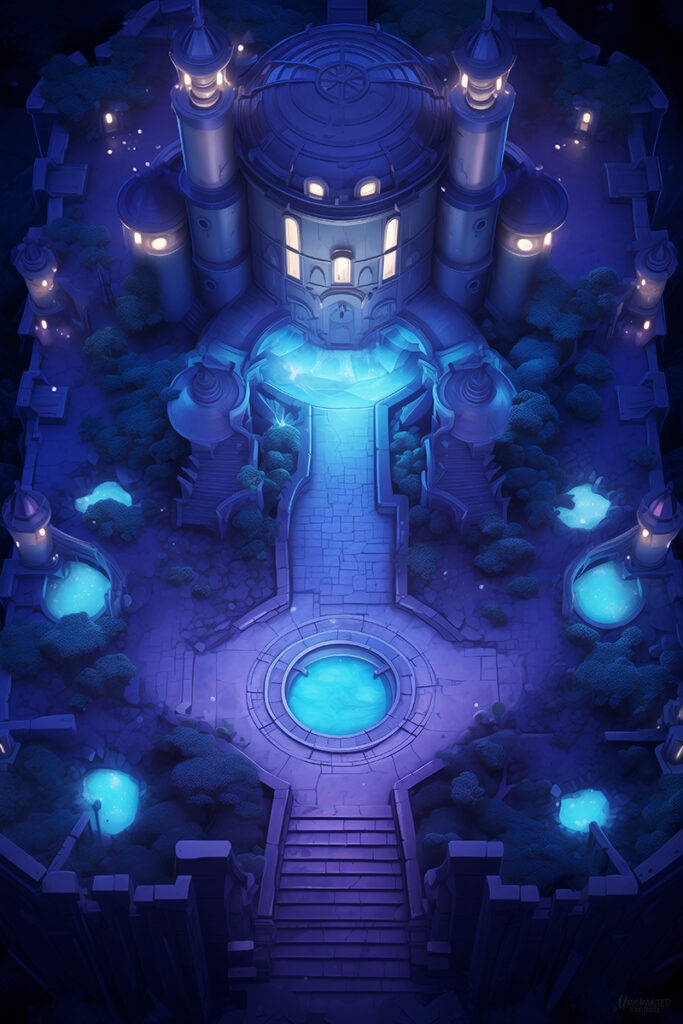 The Castle of Luminous Pools