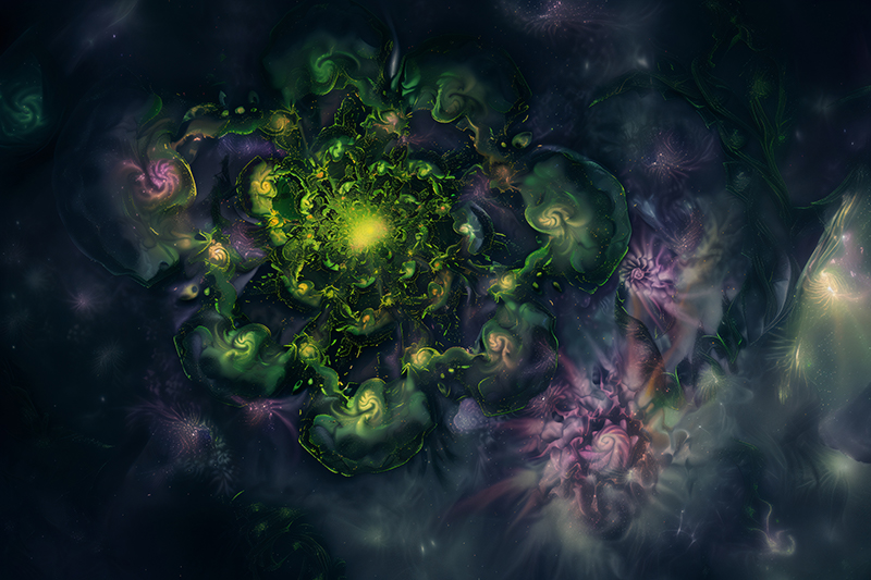 Cosmic Bloom Garden