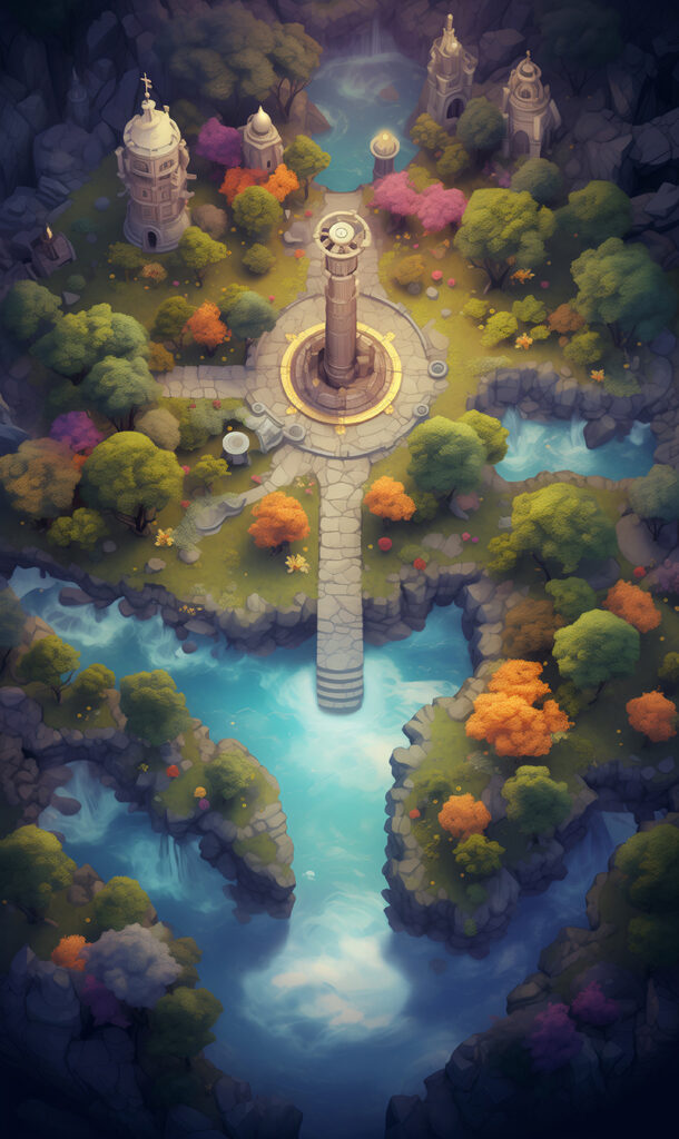 Mystic Tower in the Autumn Glade