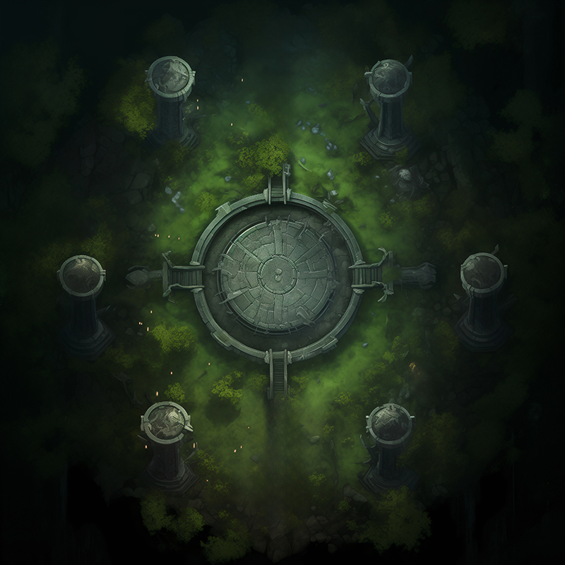 Ritual Circle in the Hidden Forest